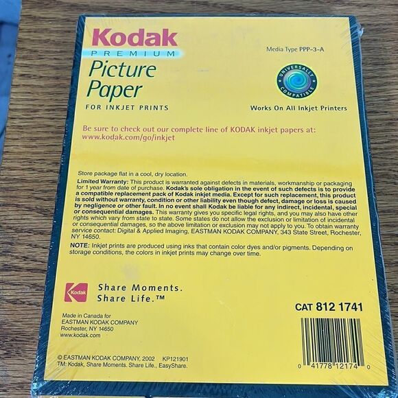 KODAK PREMIUM PICTURE PAPER for Inkjet 150 sheets high gloss-new + bonus - Picture 3 of 6